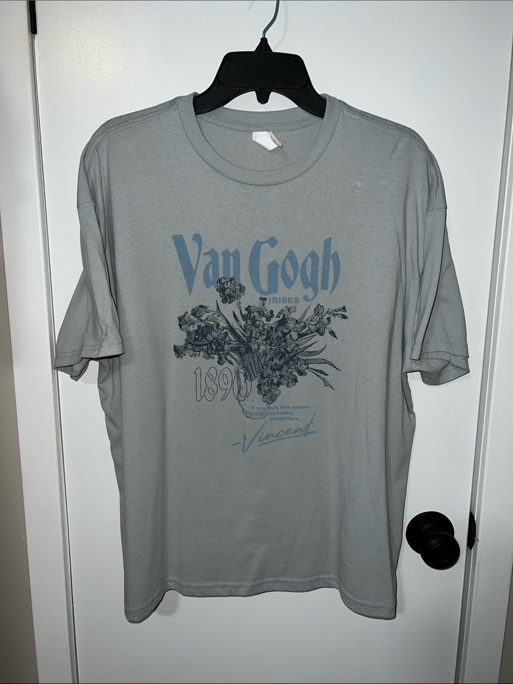 Unisex Light Blue Van Gogh Graphic Tee